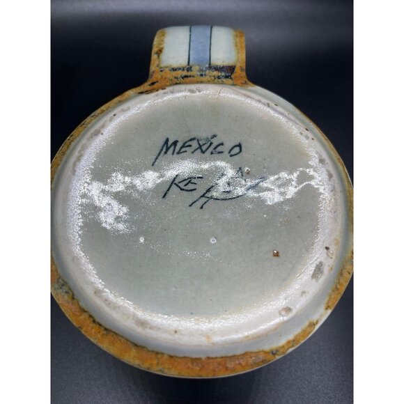 Vintage Ken Edwards Pottery El Palomar Tonala Large Quail Mug Studio Folk Art - Picture 5 of 9